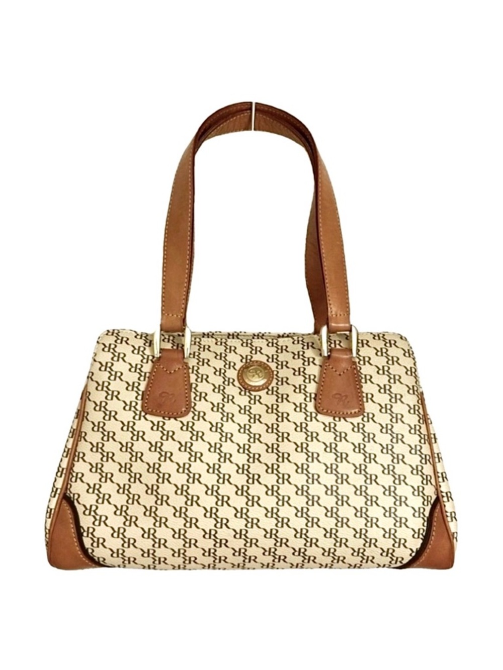 Rioni Aristo RR Signature Logo Poly Coated Canvas & Leather